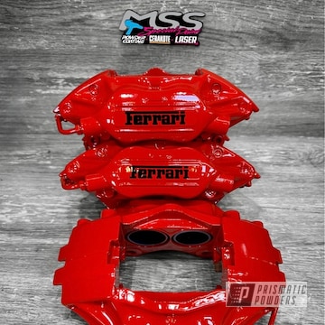 Clear Vision, Gloss Black And Very Red Brembo Brake Calipers