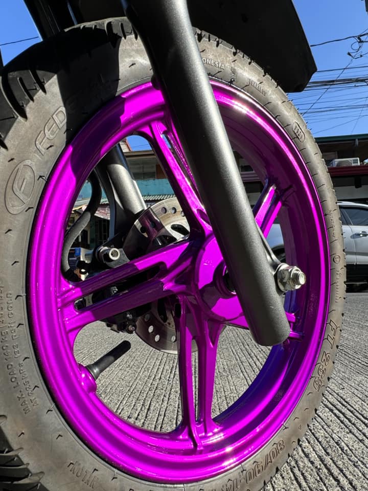 Mc Rims coated in a Illusion Violet Finish | Prismatic Powders