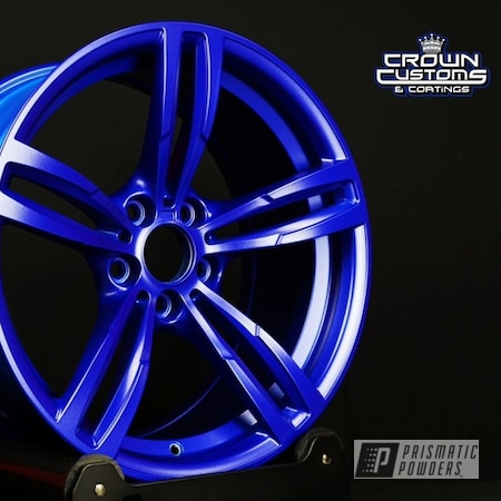 Powder Coating: Two Stage Application,BMW Wheels,Illusion Blueberry PMB-6908,Soft Clear PPS-1334