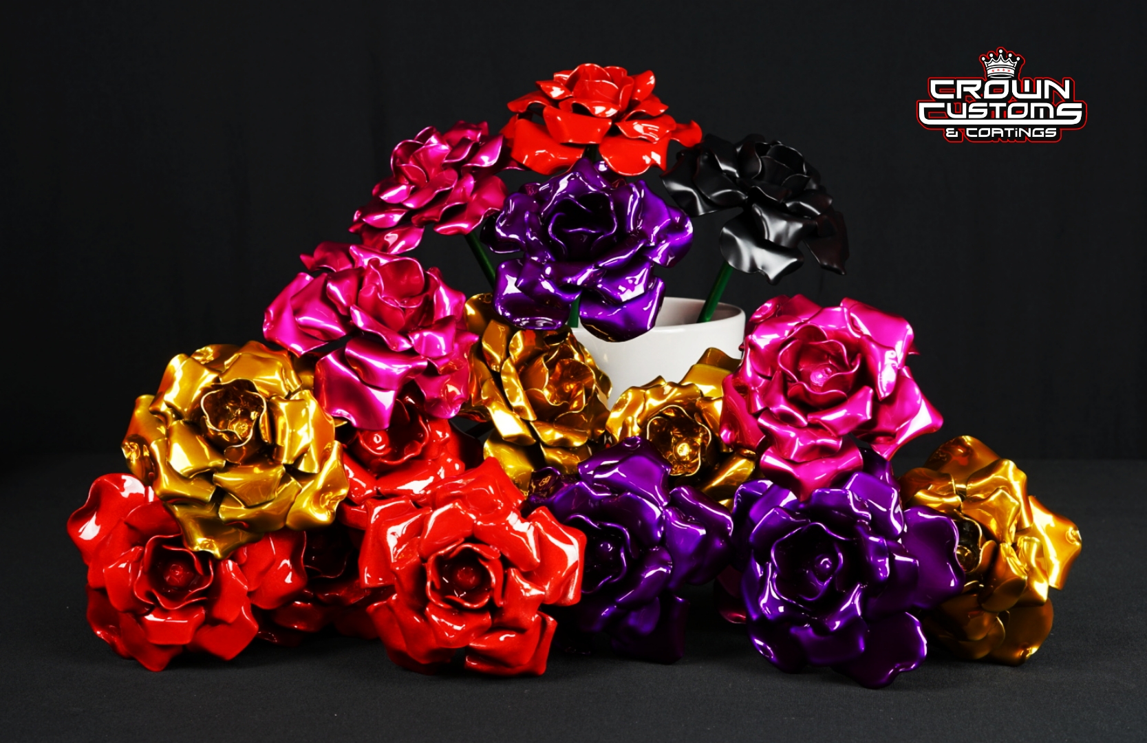 Powder Coat Custom Fabricated Roses | Prismatic Powders