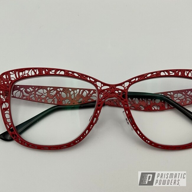 Vintage Lafont Eyeglasses In Fire Engine Red