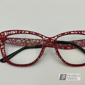 Vintage Lafont Eyeglasses In Fire Engine Red