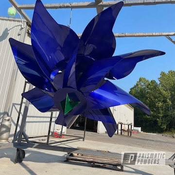 Giant Pinwheel Art Powder Coated In Ppb-4474