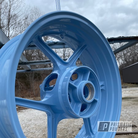 Powder Coating: Troll Blue PSS-2657,Custom Rims,Automotive Wheels,Automotive,Custom Wheels,Custom Automotive,Wheels