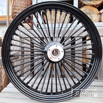 Custom Spoke Wheels Powder Coated In Ess-11150 And Uss-2603