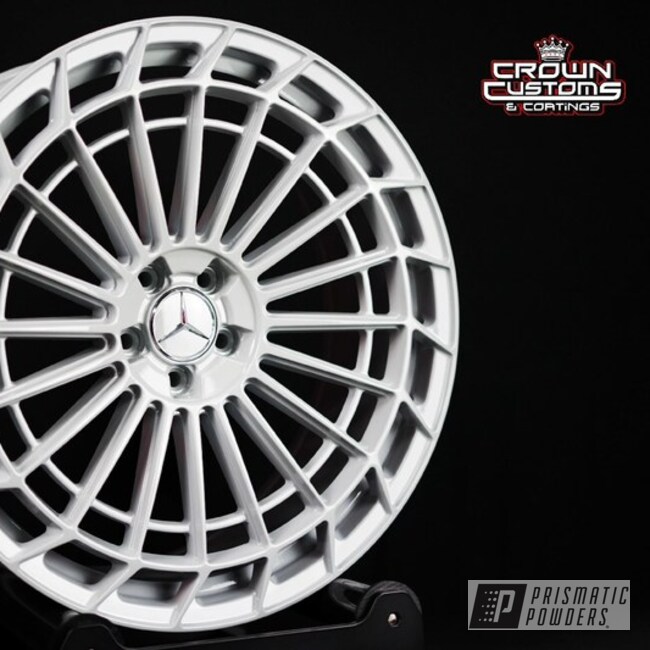 Mercedes Benz Wheels Powder Coated In Clear Vision And Willow Grey