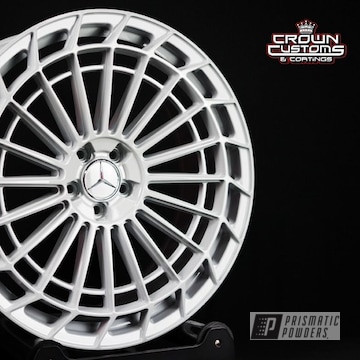 Mercedes Benz Wheels Powder Coated In Clear Vision And Willow Grey