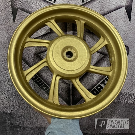 Powder Coating: Spanish Gold EMS-0940,Honda wheels,Automotive,Prismatic Powders,Wheels