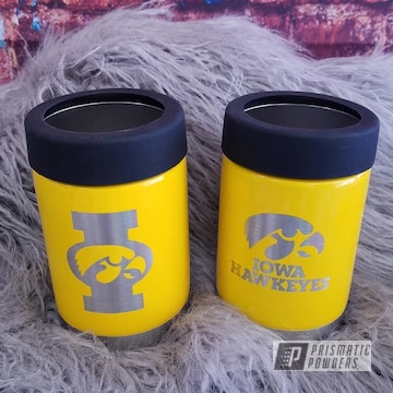 Powder Coated Drinkware In A Classic Signal Yellow