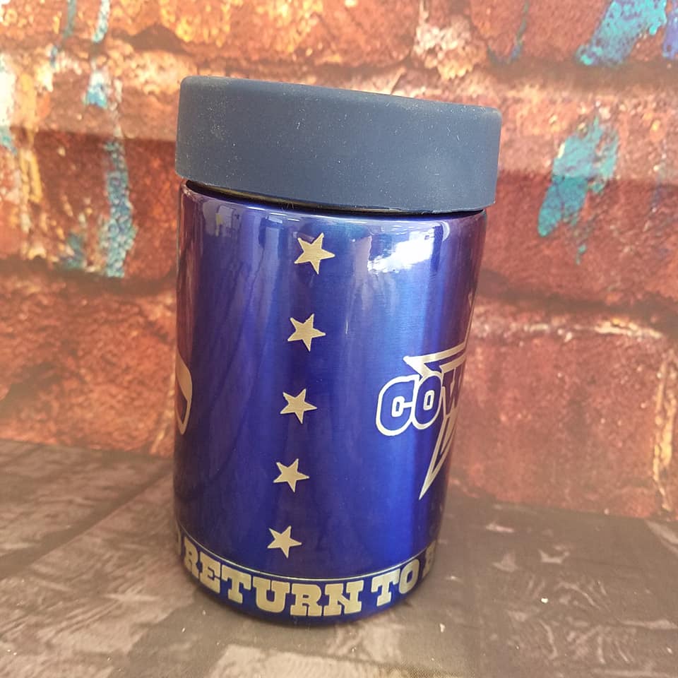 Can Koozie in Intense Blue | Prismatic Powders