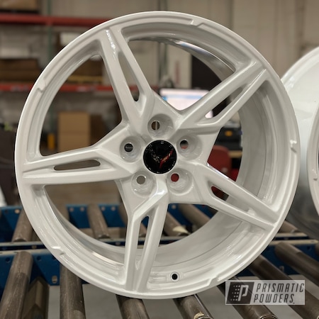 Powder Coating: Corvette C8 Wheels,Automotive,Very White PSS-4646