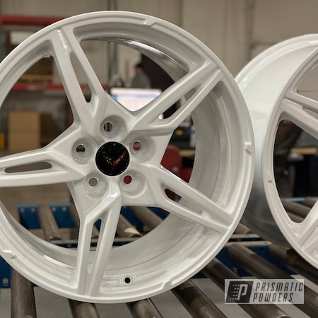 Powder Coating: Corvette C8 Wheels,Automotive,Very White PSS-4646