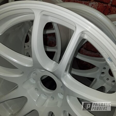 Powder Coating: Pearlized White II PMB-4244,Automotive,Aluminum Rims,Custom Wheels,Wheels