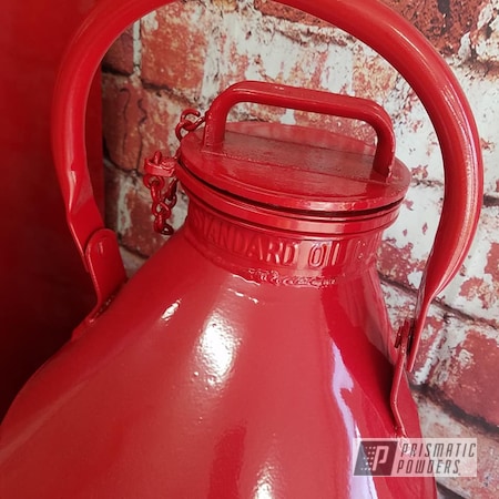 Powder Coating: RAL 3002 Carmine Red,Miscellaneous,Vintage,Oil Can