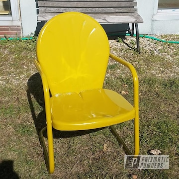 Powder Coated Yellow Patio Furniture