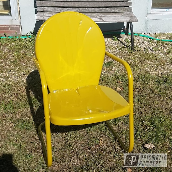 Powder Coated Yellow Patio Furniture