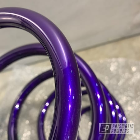 Powder Coating: Lollypop Purple PPS-1505,coil springs,Automotive,Super Chrome Plus UMS-10671