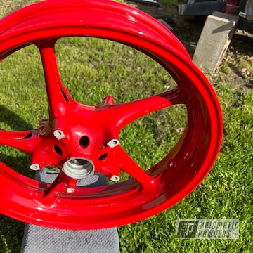 Yamaha R6 Front Wheel In Astatic Red