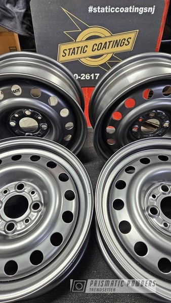 Powder Coating: Evo Grey PMB-5969,Automotive,Wheels,Steel Rims
