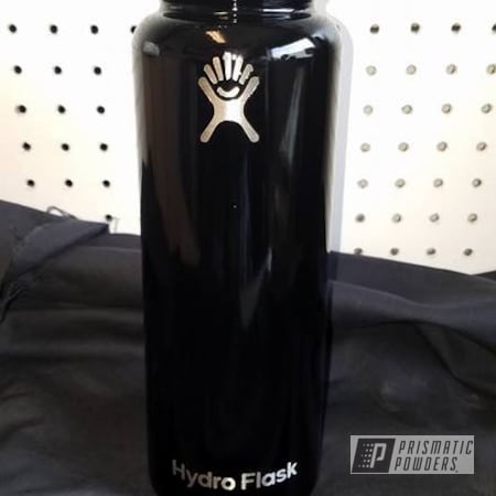 Powder Coating: Ink Black PSS-0106,Custom Hydro Flask,NFL Theme,Pittsburgh Steelers Red,Miscellaneous,Single Powder Application,Football