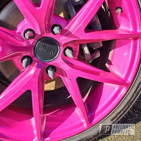 Powder Coating: Illusion Pink PMB-10046,Automotive,Wheels