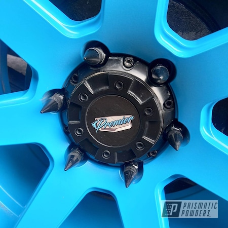 Powder Coating: Automotive,Grumpy Blue PSB-6840,Wheels
