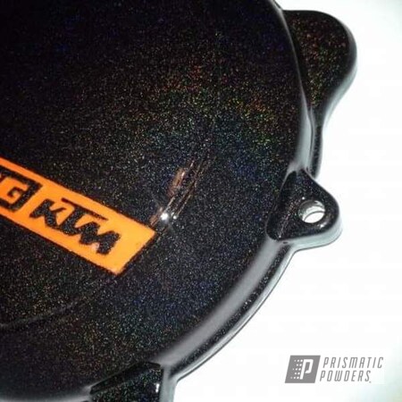 Powder Coating: Motorcycles,Engine Cover,KTM,Rainbow's End PMB-2691,250sx,Motorcycle Parts