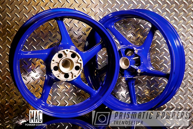 Powder Coating: Wheels,Motorcycle Rims,Yamaha,MANHATTAN BLUE UMB-1930,Motorcycles