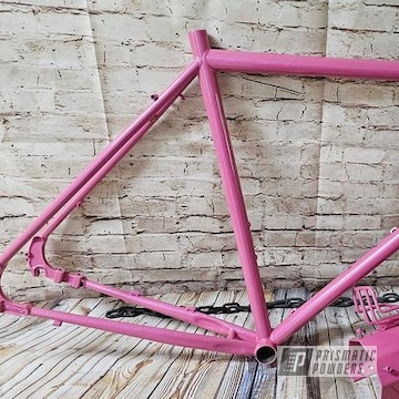 Custom Bicycle Frame Powder Coated In Ppb-5735 And Ral-4003