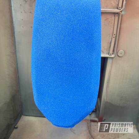 Powder Coating: Clear Vision PPS-2974,Motorcycle Gas Tank,Illusion Blueberry PMB-6908,Automotive