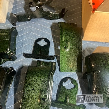 Bass Boat Engine Parts With Disco Moss And Ink Black 