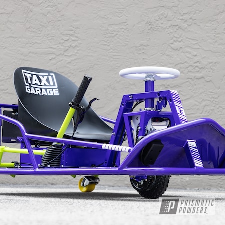 Powder Coating: Crazy Cart,XL Crazy Cart,Taxi Garage,Automotive,Sinbad Purple PSS-1676,Taxi Garage Crazy Cart,Chartreuse Sherbert PSS-7068