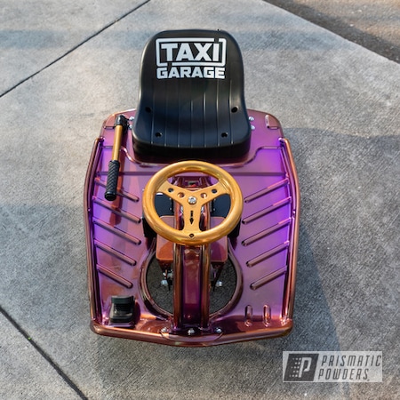 Powder Coating: Crazy Cart,Gold Medallion EMB-4175,Taxi Garage,Gummi Berry Juice PPB-10914,Automotive,Taxi Garage Crazy Cart
