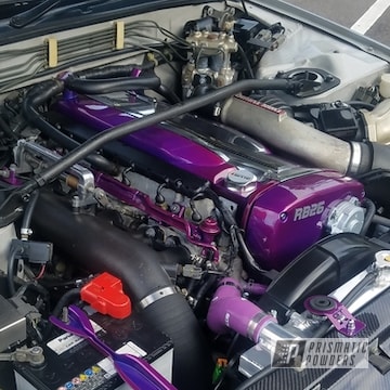 Purple Powder Coated Nissan Skyline Parts