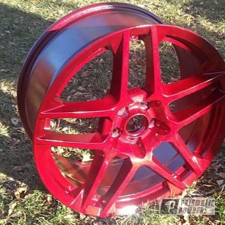 Powder Coating: Wheels,Automotive,Clear Vision PPS-2974,Shelby,Illusion Cherry PMB-6905,gt500,Ford,Cobra,Cobra Rims