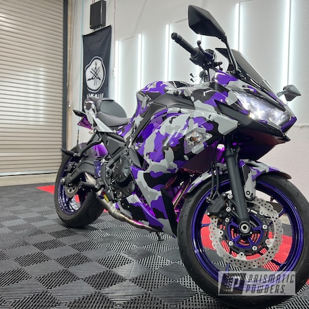 Powder Coating: Motorcycles,Purple,Illusion Purple PSB-4629,Automotive,Kawasaki Motorcycle