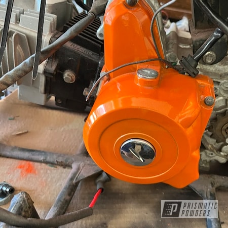 Powder Coating: POLISHED ALUMINUM HSS-2345,Striker Orange PPS-4750,ATV Parts