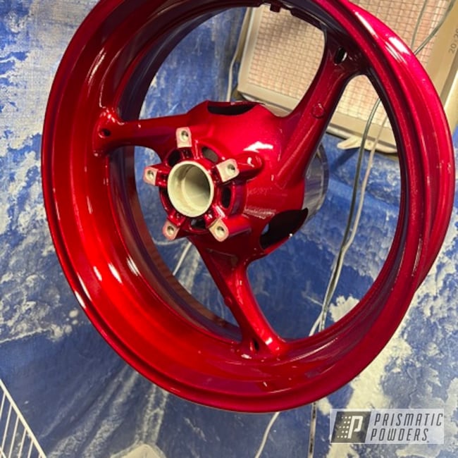 Gsxr Wheels Coated In Illusion Cherry