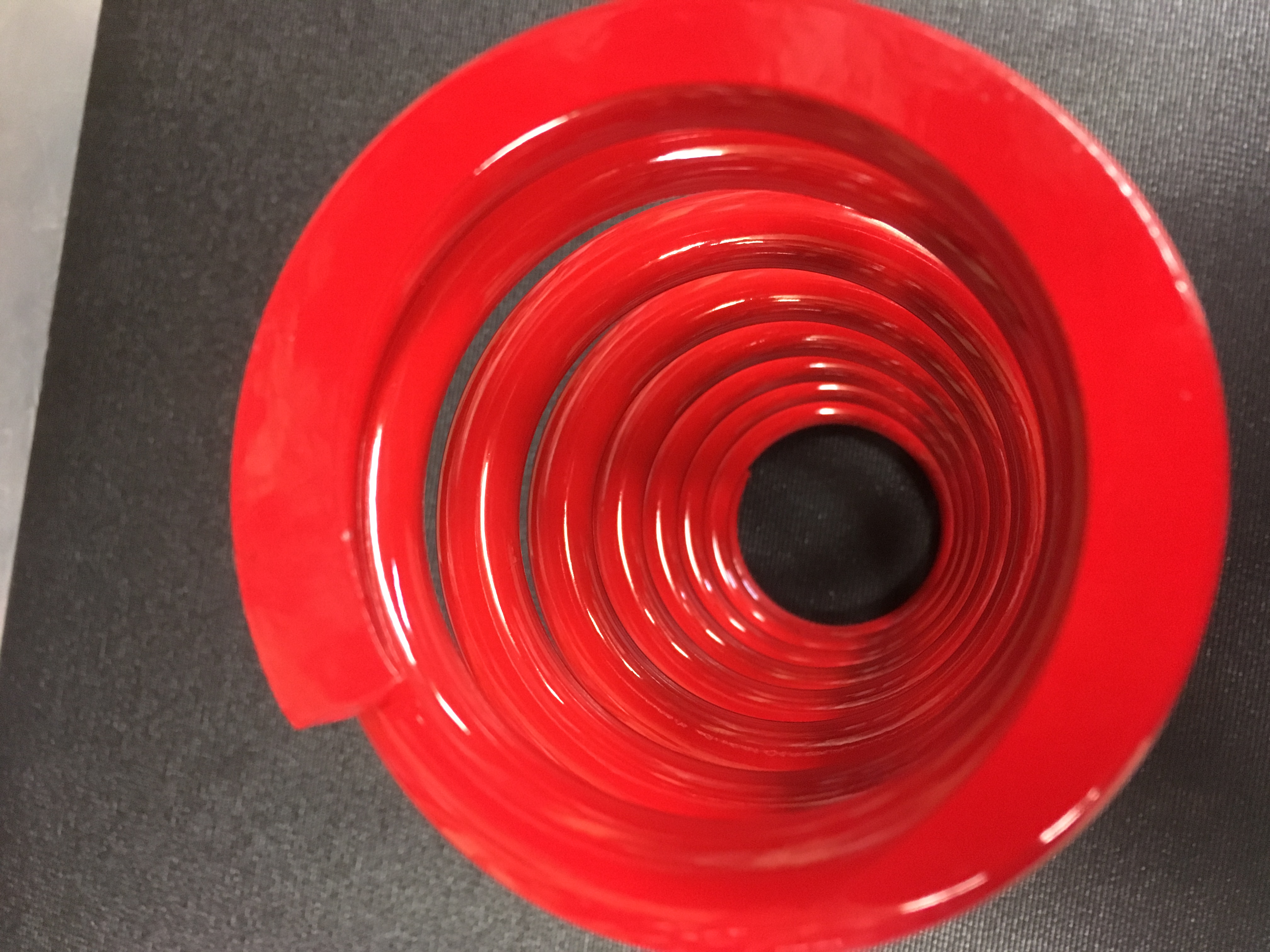 Shock Spring Powder Coating Shock Spring done in Astatic Red | Prismatic Powders
