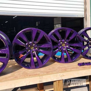 Disco Purple Wheels Powder Coated In Disco Purple