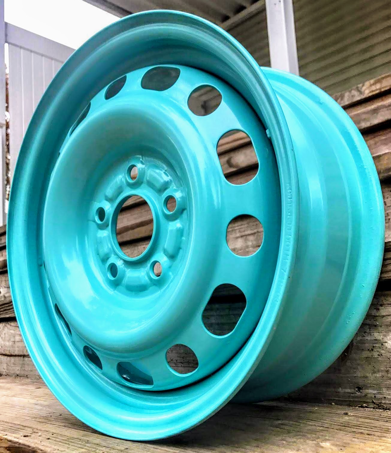 Steel Pearl Rims Civic Rims Done in Sea Foam Pearl | Prismatic Powders