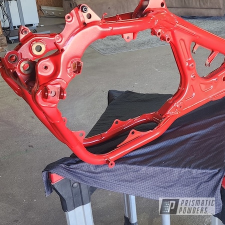 Powder Coating: Motorcycles,Frame,Frame and Swingarm,Honda Passion PSS-10651,Motorcycle Frame,Motorcycle Parts