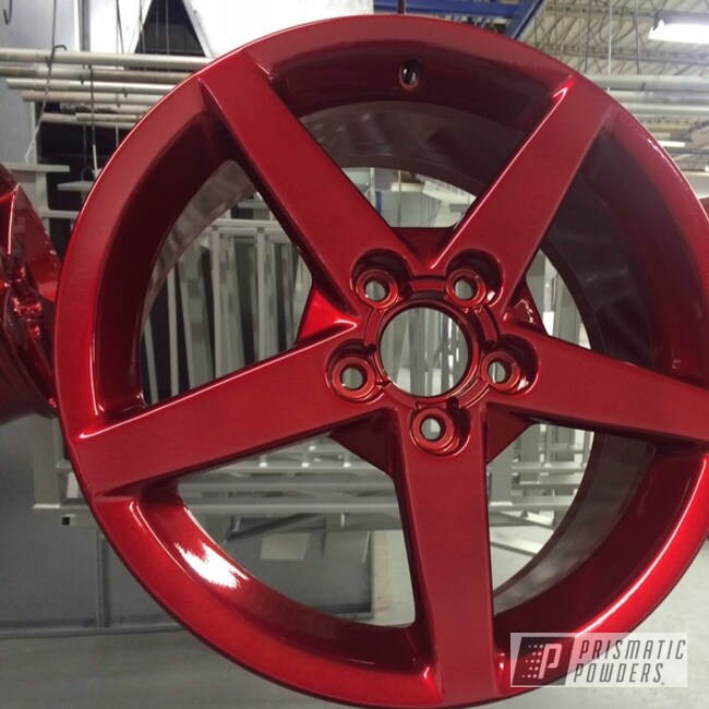 Wheels Coated With Lollypop Red
