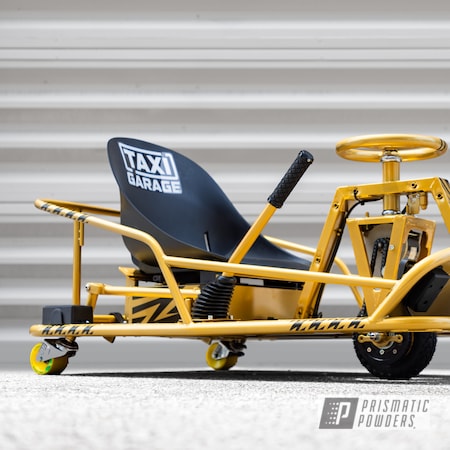 Powder Coating: Crazy Cart,GOLDEN GLITTER STEP 2 PPB-10740,XL Crazy Cart,GOLDEN GLITTER STEP 1 PMS-10739,Taxi Garage,Taxi Garage Crazy Cart