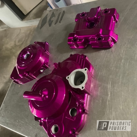Powder Coating: Clear Vision PPS-2974,Prismatic Powders,Illusion Violet PSS-4514