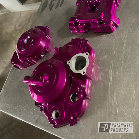 Powder Coating: Clear Vision PPS-2974,Prismatic Powders,Illusion Violet PSS-4514