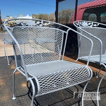 Patio Chairs Powder Coated In Ral-7040