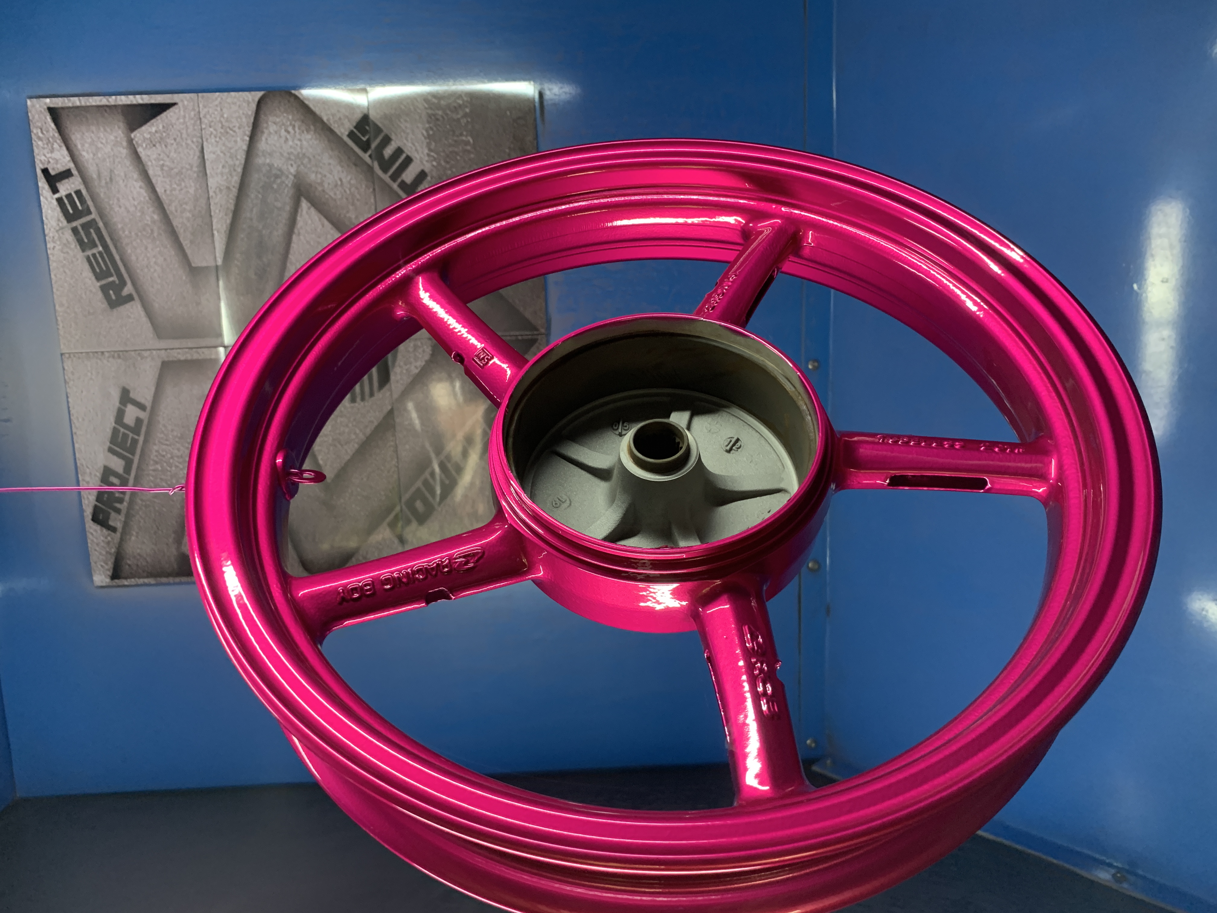 Rb5 rims in iLLusion pink | Prismatic Powders