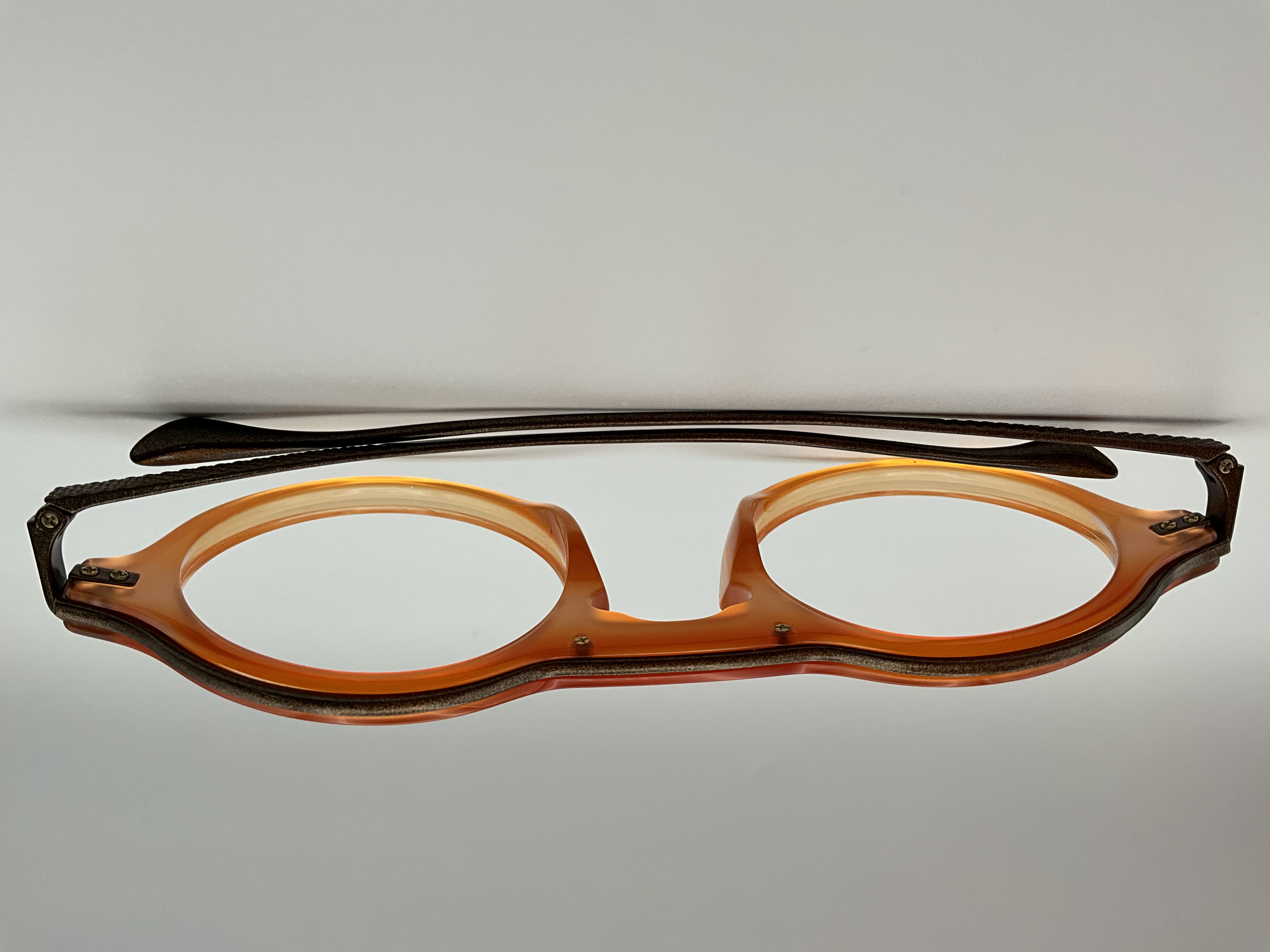 Copper Color Spectacles Eyeglasses coated in Copper Knox and Obsidian Black | Prismatic Powders