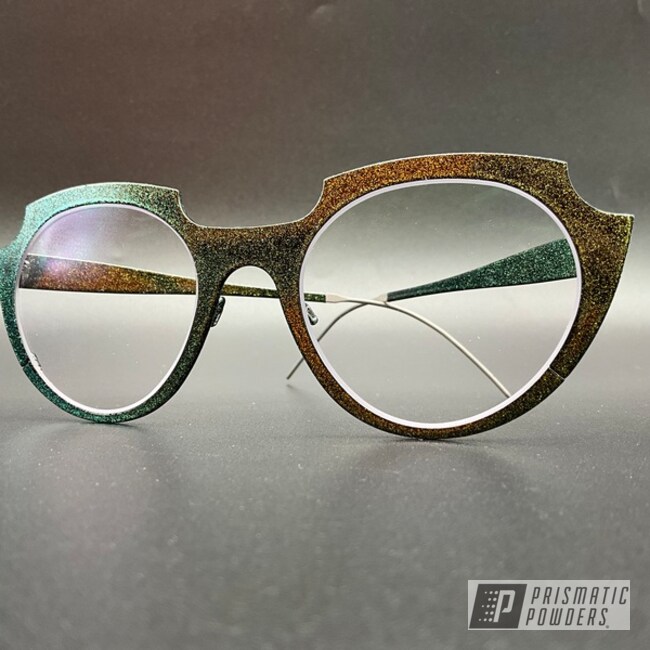 Eyeglasses Powder Coated In Franken Sparkle